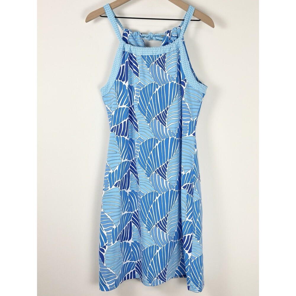 J. McLaughlin Maria Halter Dress (Size S) Catalina Cloth Built In Shelf Bra